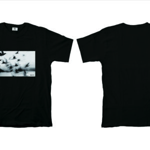 T-SHIRT CROWS BLACK
