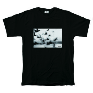 T-SHIRT CROWS BLACK