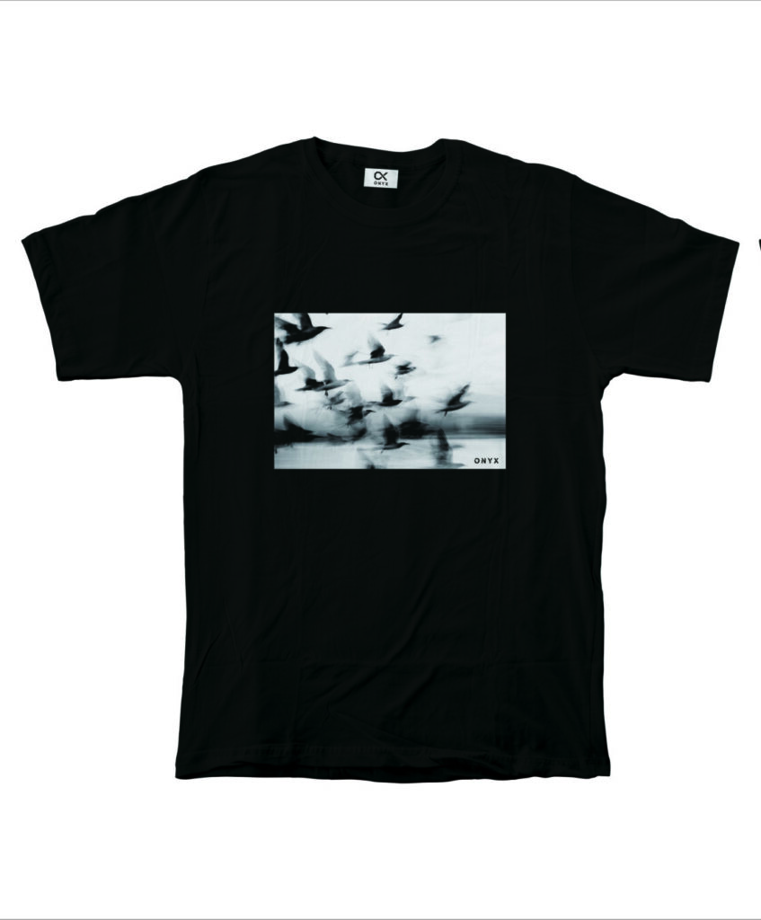 T-SHIRT CROWS BLACK