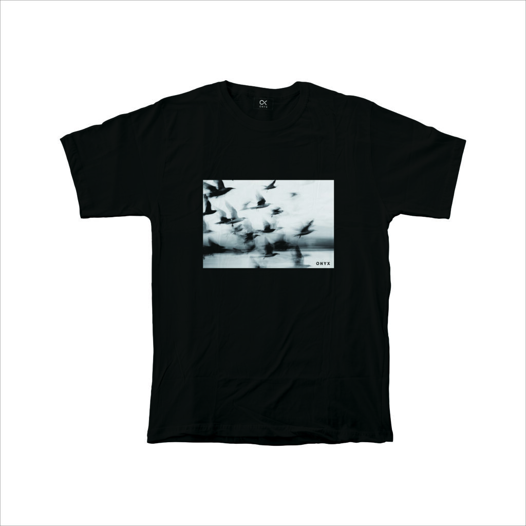 T-SHIRT CROWS BLACK