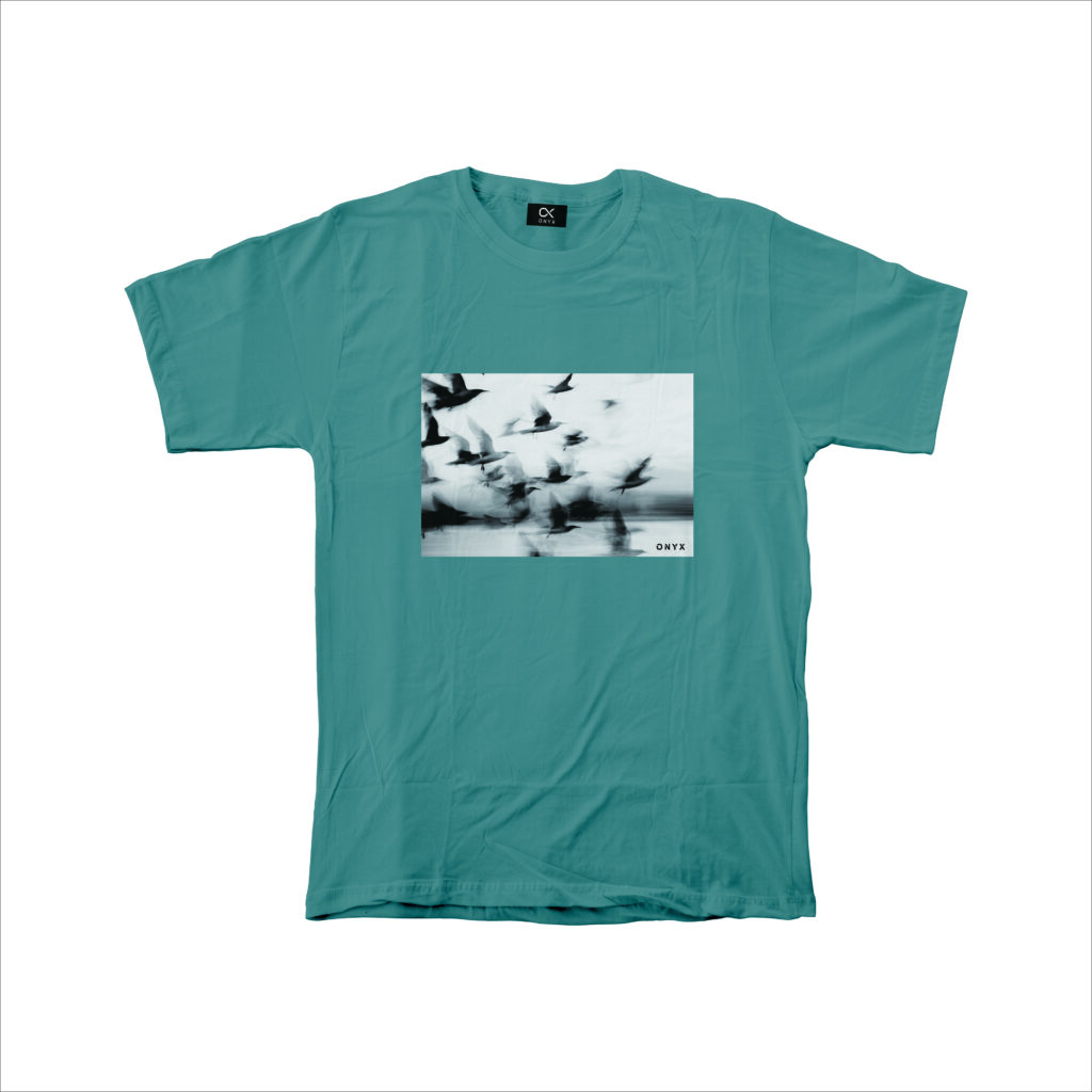 T-SHIRT CROWS TEAL